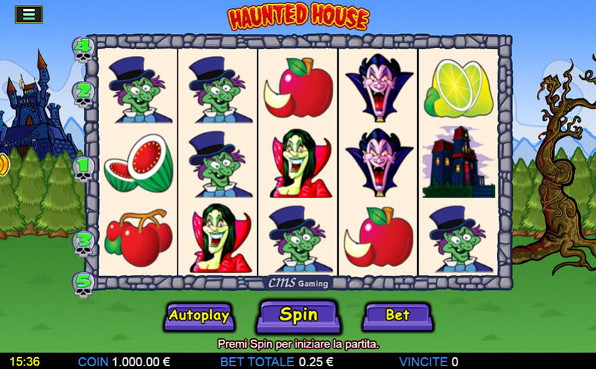 La slot da bar Haunted House.