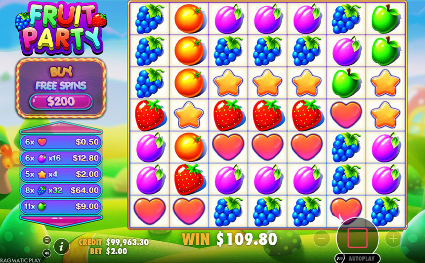 La slot frutta Fruit Party di Pragmatic Play.