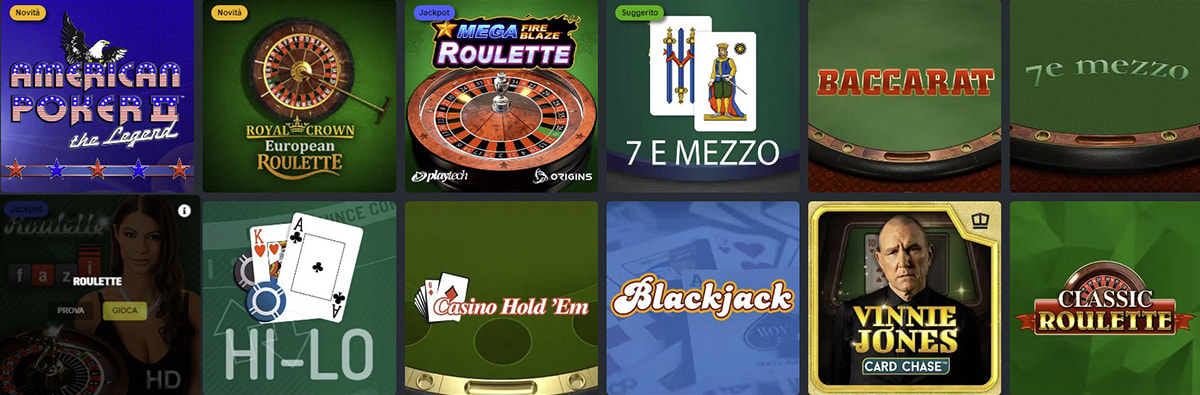 Alcuni tra i titoli tra i giochi da tavolo nel casinò online Daznbet.