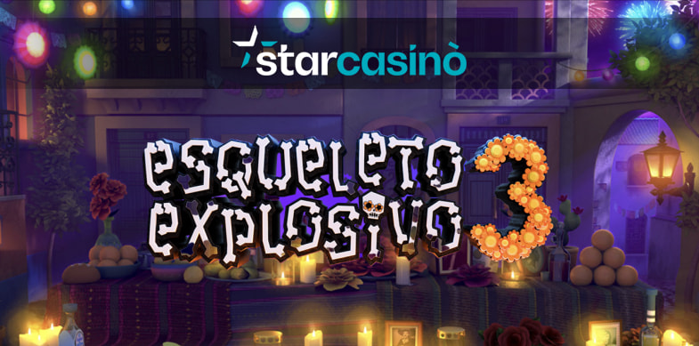 Logo Esqueleto Explosivo 3 e logo StarCasinò